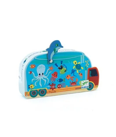 Djeco - Silhouette Puzzel: aquarium