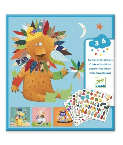 Djeco - stickers - dieren