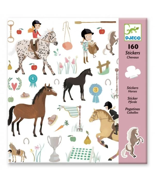 Djeco - stickers - paarden