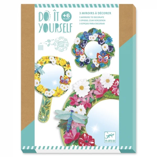 Djeco knutselset diy  bloemenspiegels