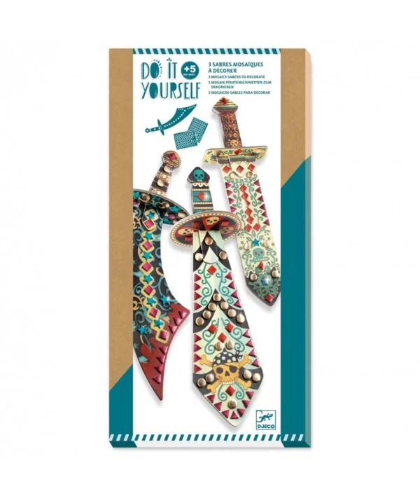 Djeco knutselset diy piraten zwaarden