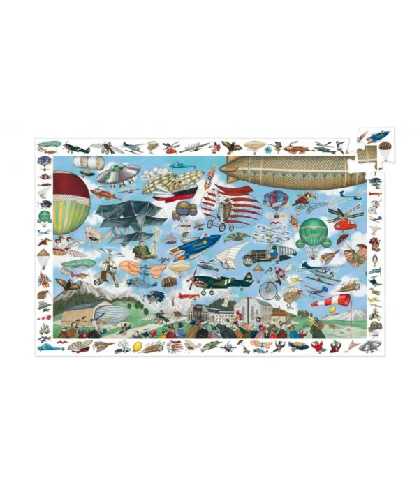 Djeco puzzel  observatie luchtvaart (200st)