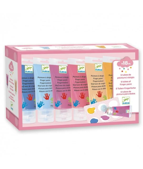 Djeco tubes vingerverf pastel