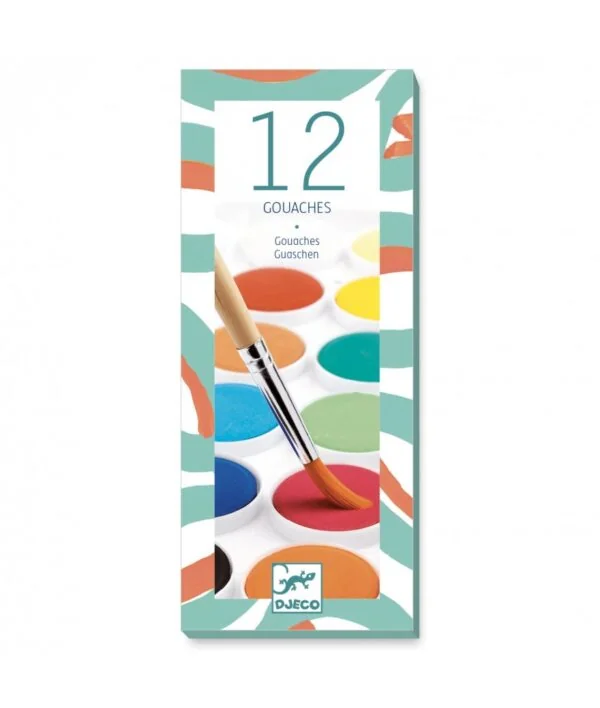 Djeco waterverf set 12 kleuren