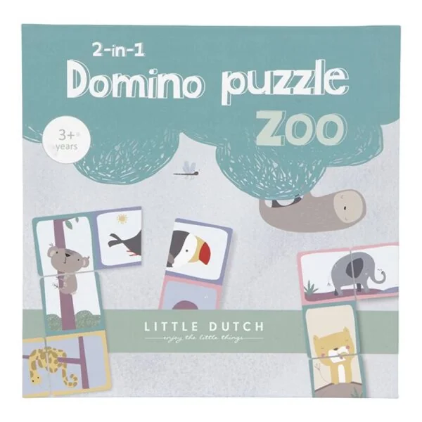 Domino dierentuin puzzel