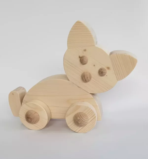 Houtfiguur Poes