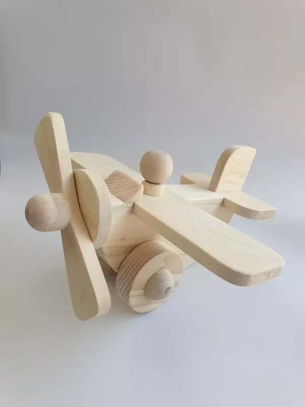 Houtfiguur vliegtuig