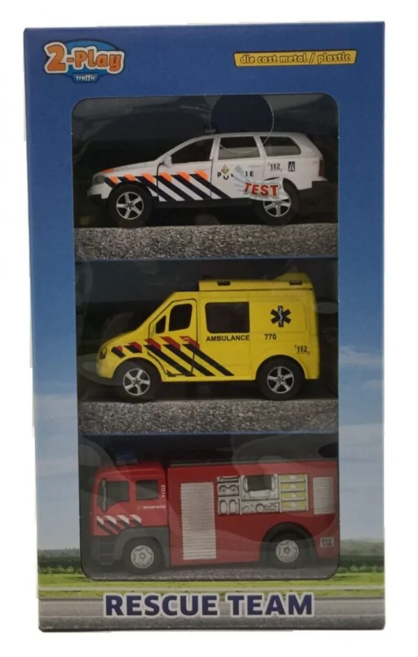 Hulpdiensten set van 3