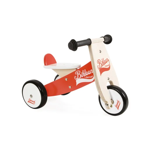 Janod Bikloon - loopfiets driewieler (rood en wit)