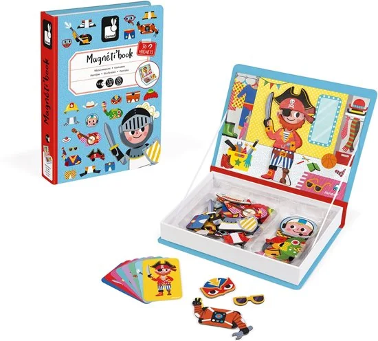 Janod Magnetibook - Verkleedfeest jongens