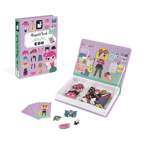 Janod Magnetibook - Verkleedfeest meisjes