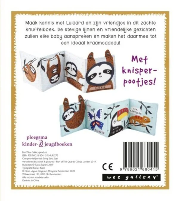 Knuffelboekje Luiaard