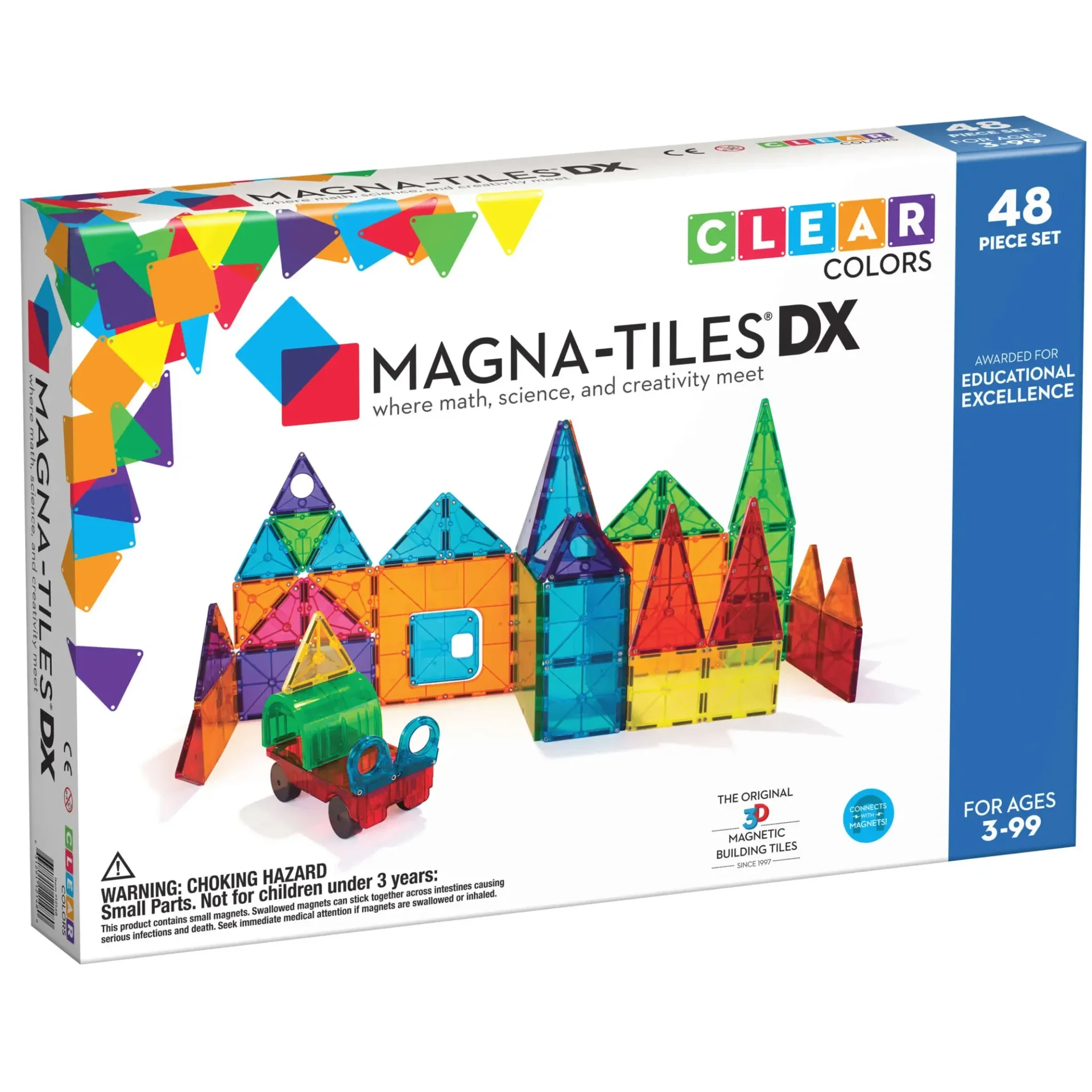 Magna-tiles Clear colors  48 stuks Deluxe set
