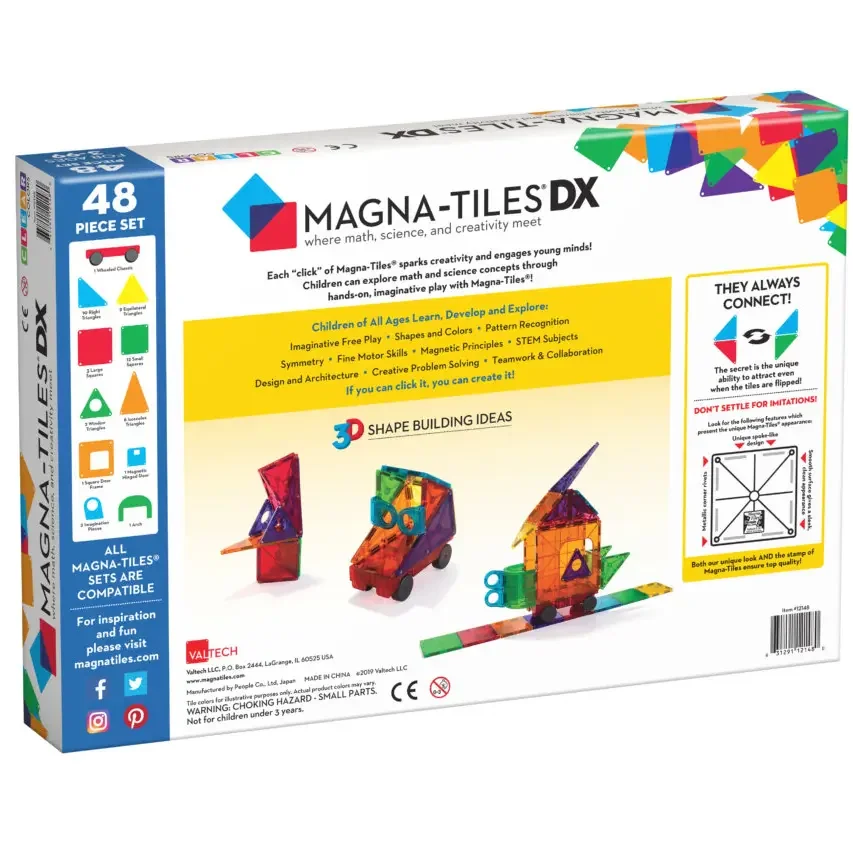 Magna-tiles Clear colors  48 stuks Deluxe set