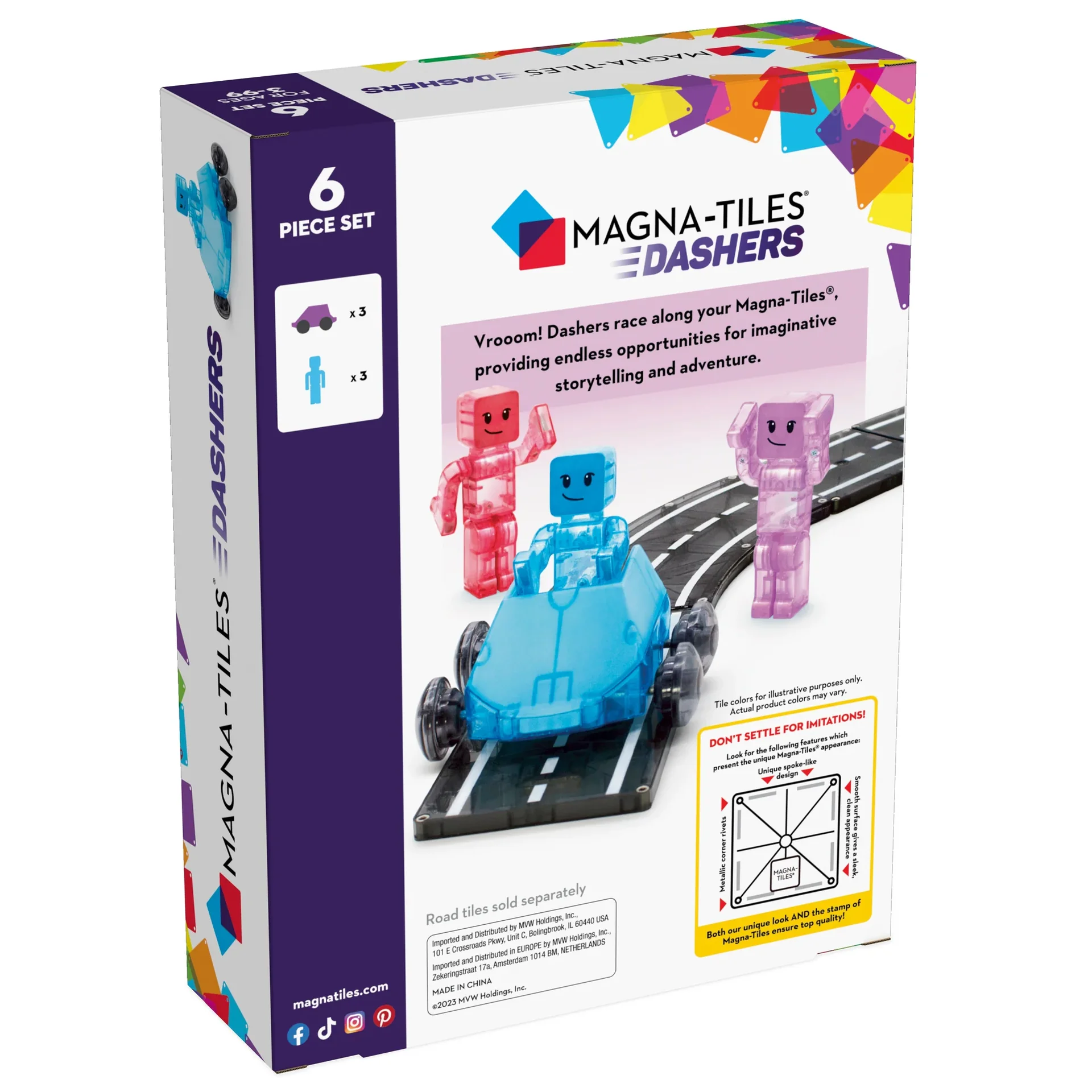 Magna-tiles Dashers  6 stukken set