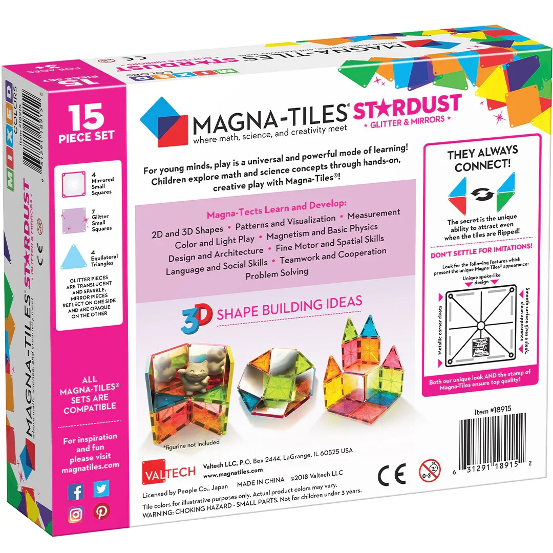 Magna-tiles Stardust  15 stuks