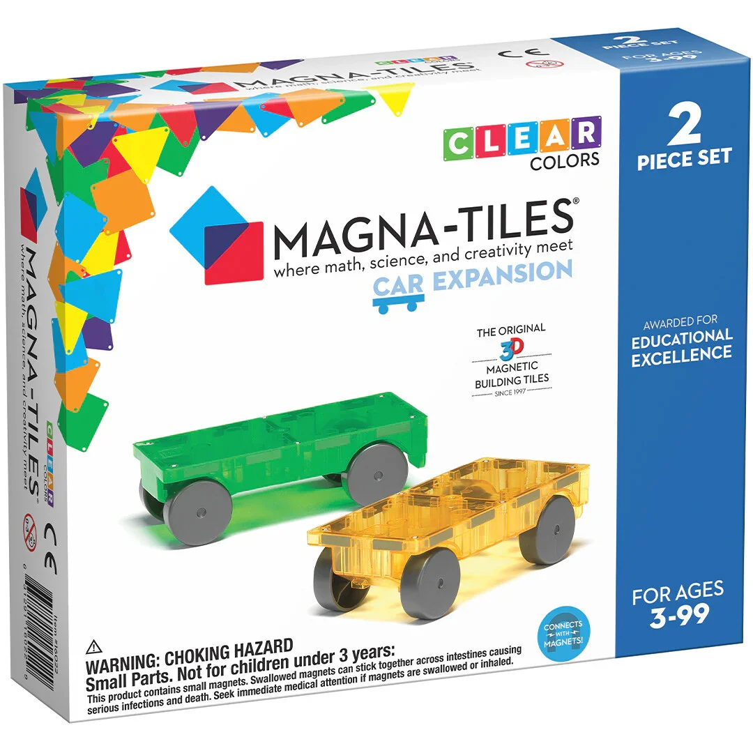 Magna-tiles cars  2 stuks uitbreidingsset