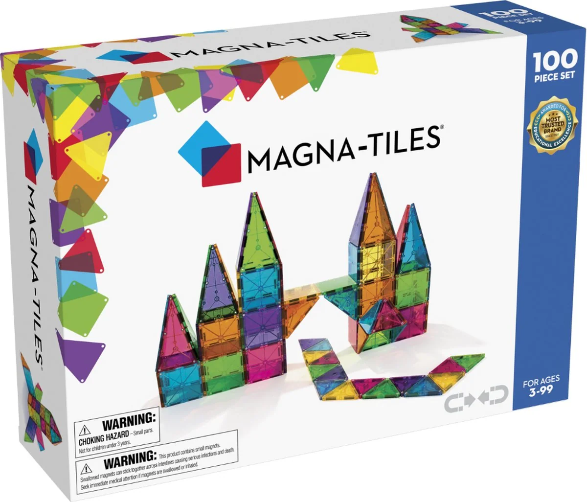 Magna-tiles clear colors  100 stuks