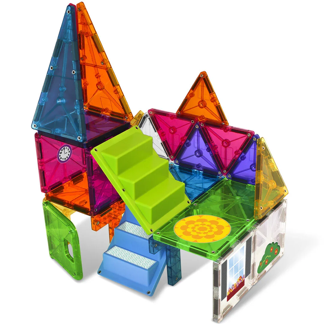Magna-tiles clear colors 28 stuks  House set