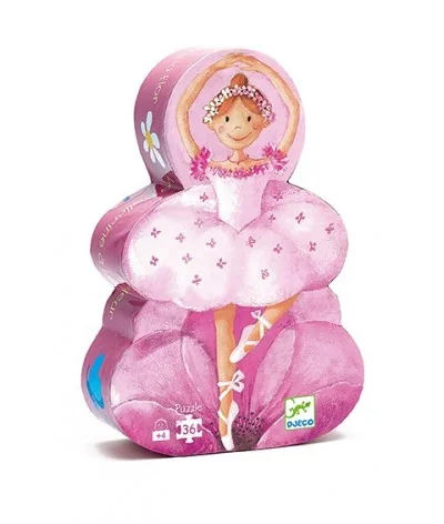 Silhouet Puzzel Ballerina