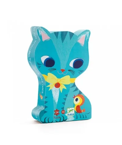 Silhouet Puzzel poes