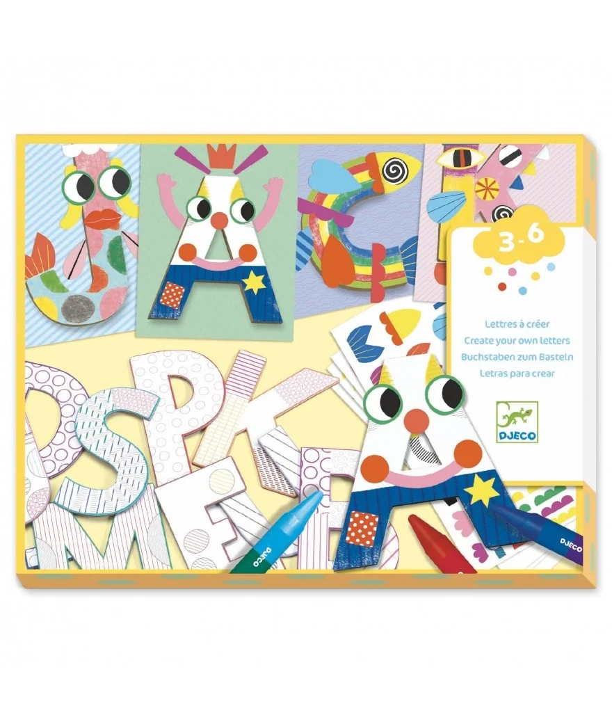 djeco knutselset letters/alfabet